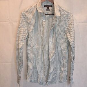 Michael Kors Slim Fit Striped Long Sleeve Shirt | Size M